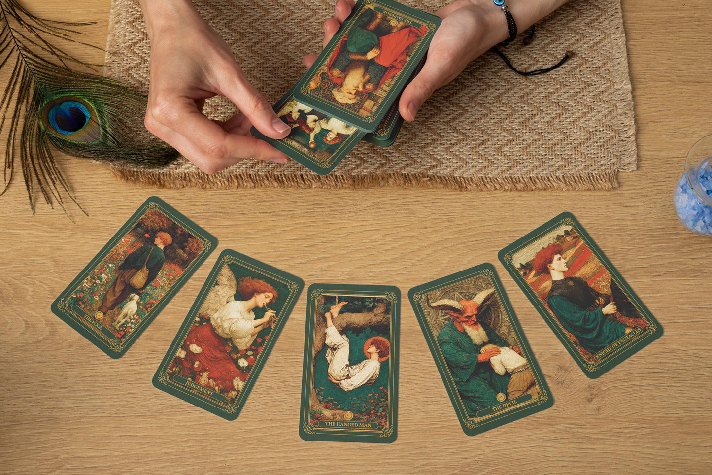 Romantizm Tarot Destesi - Tam 78 Kartlık Fine Art Tarot - 19. Yüzyıl Romantik Yağlıboya Sanatından İlhamla - Rider–Waite Uyumlu