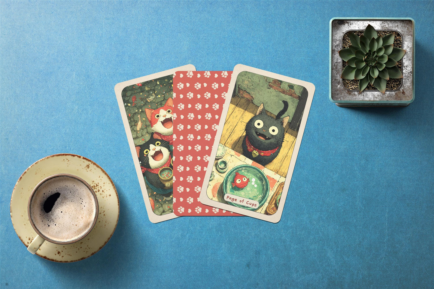 Paw Tarot Destesi – Sevimli Hayvan Temalı 78 Kartlık Tam Tarot Destesi – Ghibli İlhamlı Evcil Hayvan Kehanet Kartları – Rider–Waite Uyumlu