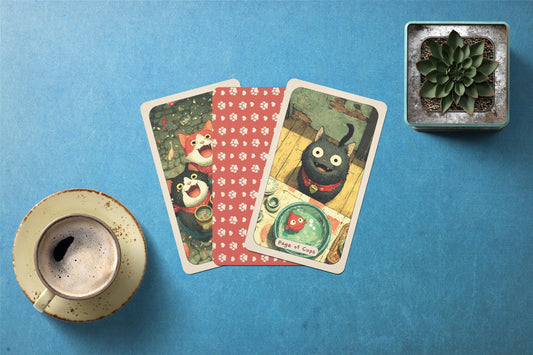 Paw Tarot Destesi – Sevimli Hayvan Temalı 78 Kartlık Tam Tarot Destesi – Ghibli İlhamlı Evcil Hayvan Kehanet Kartları – Rider–Waite Uyumlu