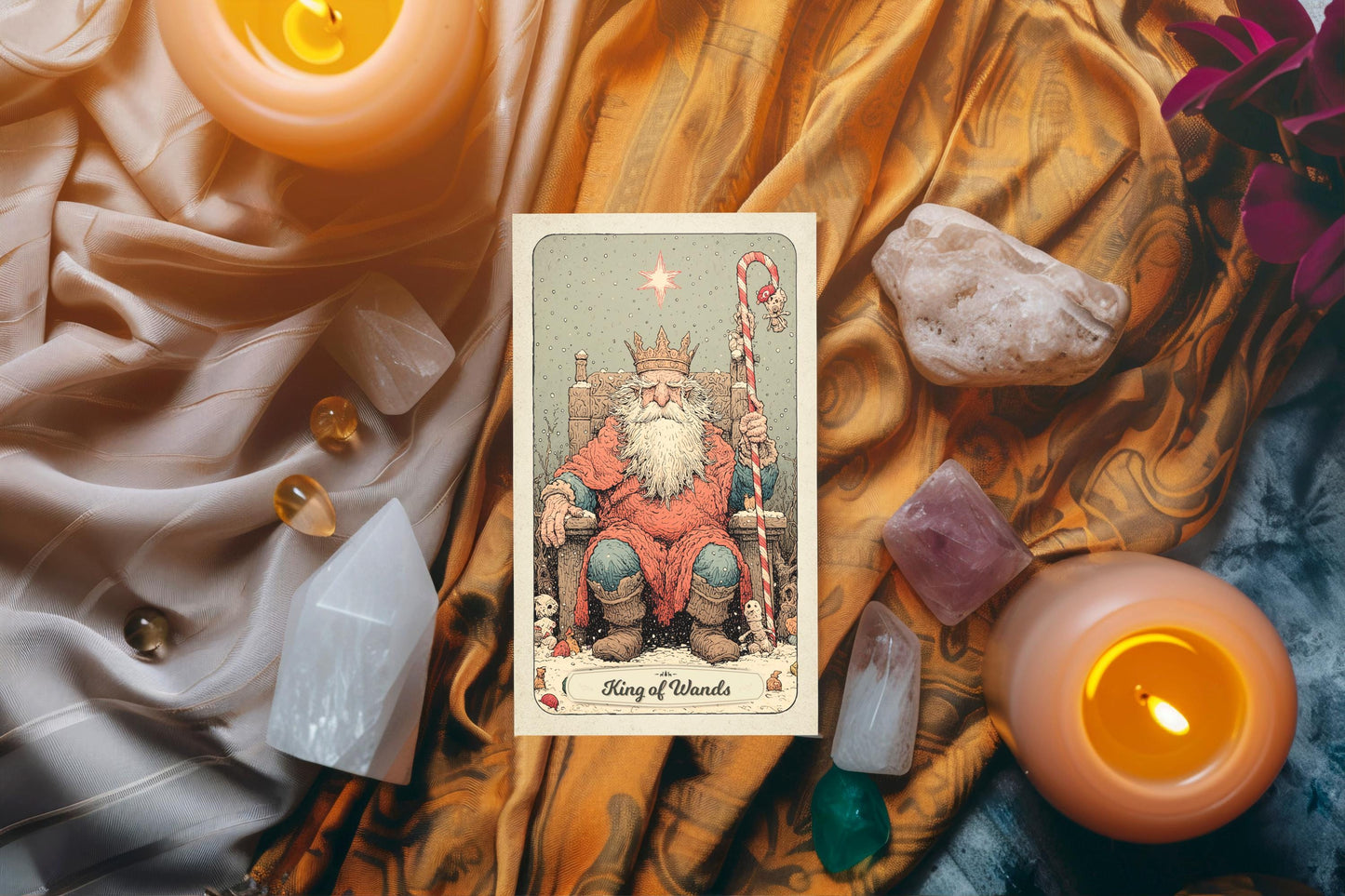 Christmas Tarot – 78 Kartlık Deste – Küçük Prens Esintili – Çizgi Film Tarzı – Eğlenceli Kış Kehaneti – Rider Waite Uyumlu