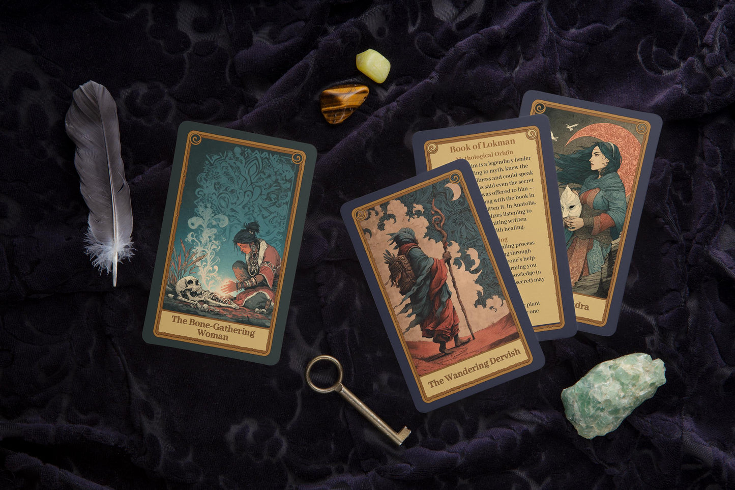 Anadolu Oracle Kart Destesi | 40 Kartlık Tarot Kehanet Destesi | Mistik Folklor, Türk Mitolojisi, Gölge Çalışması, Sezgi ve Dişil Güç