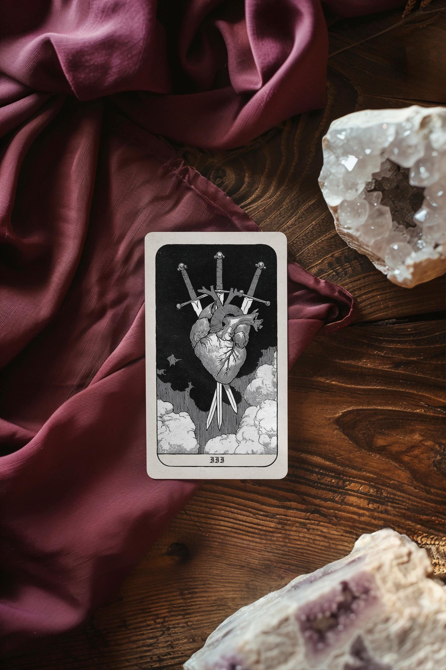 Dark Tarot Destesi – 78 Kartlık Gotik Tarot – Okült Siyah Beyaz Kehanet Kartları – Klasik Rider–Waite Uyumlu – Cadılık ve Gölge Çalışması