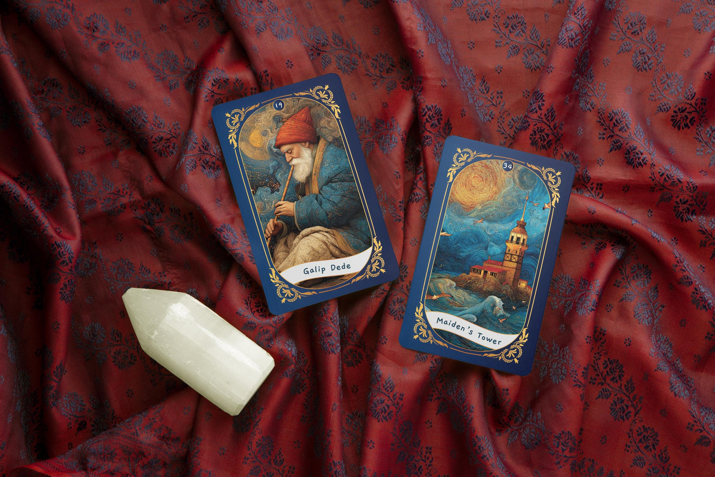 İstanbul Oracle Kart Destesi | 40 Kartlık Kehanet Destesi | Osmanlı Mistisizmi, Kentsel Folklor, Kutsal Semboller, Gölge Çalışması ve Dişil Bilgelik