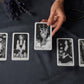 Dark Tarot Destesi – 78 Kartlık Gotik Tarot – Okült Siyah Beyaz Kehanet Kartları – Klasik Rider–Waite Uyumlu – Cadılık ve Gölge Çalışması