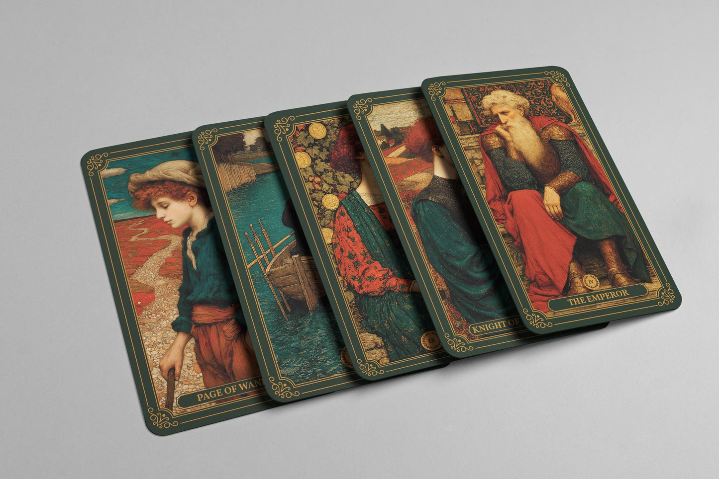 Romantizm Tarot Destesi - Tam 78 Kartlık Fine Art Tarot - 19. Yüzyıl Romantik Yağlıboya Sanatından İlhamla - Rider–Waite Uyumlu