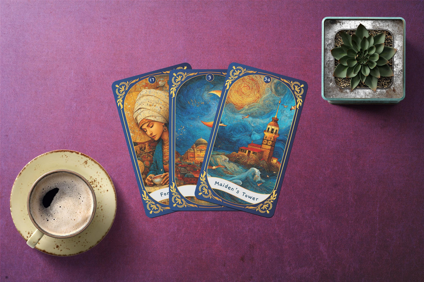 İstanbul Oracle Kart Destesi | 40 Kartlık Kehanet Destesi | Osmanlı Mistisizmi, Kentsel Folklor, Kutsal Semboller, Gölge Çalışması ve Dişil Bilgelik