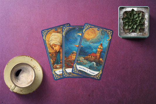 İstanbul Oracle Kart Destesi | 40 Kartlık Kehanet Destesi | Osmanlı Mistisizmi, Kentsel Folklor, Kutsal Semboller, Gölge Çalışması ve Dişil Bilgelik