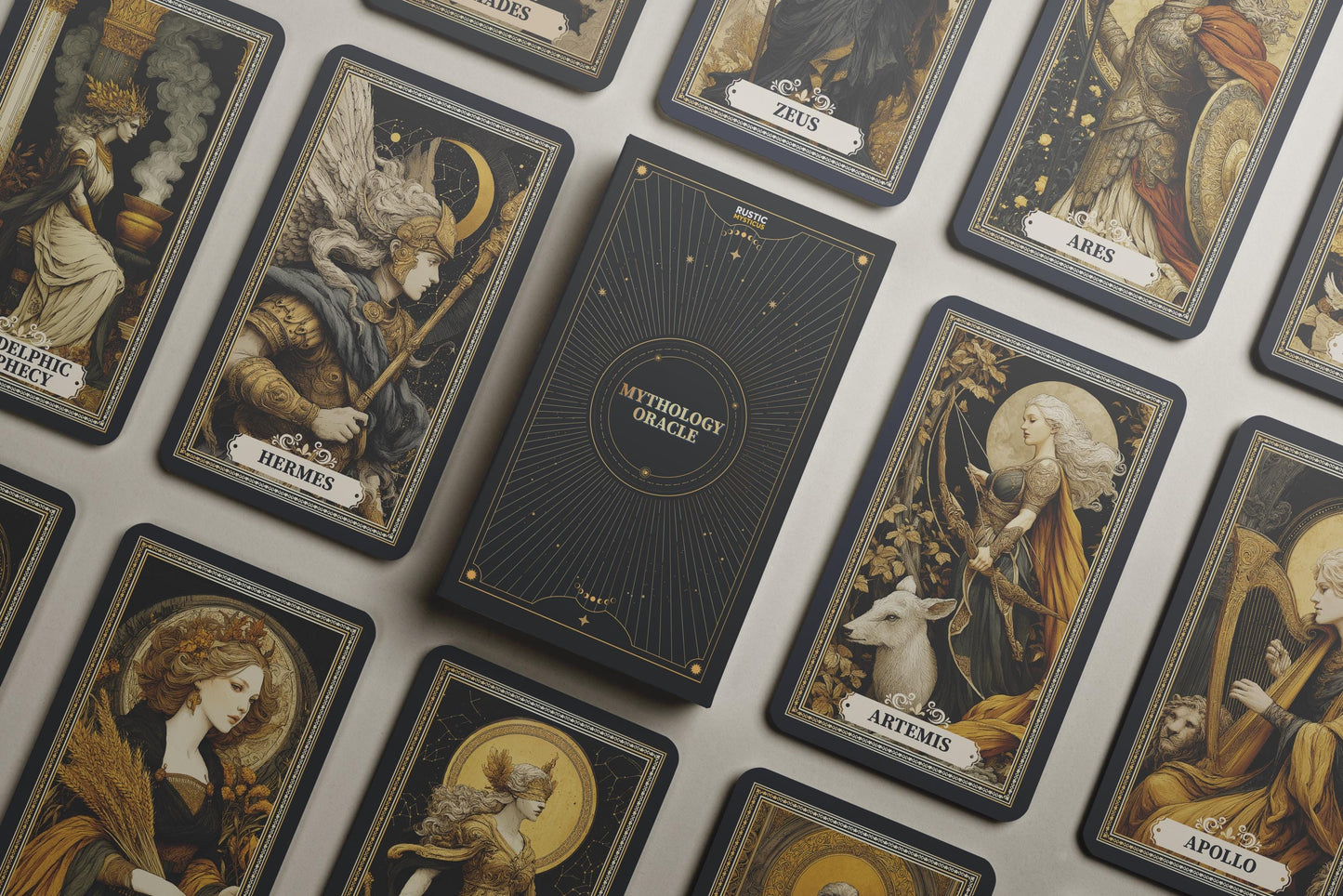 Mitoloji Oracle Kart Destesi | Yunan ve Roma Tanrıları ve Tanrıçaları | Kehanet Destesi | Arketipsel Bilgelik | Tarot Alternatifi